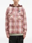 Клетчатая рубашка с капюшоном ICECREAM, красный - фото