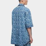 Feng Chen Wang Мужская синяя рубашка - фото 3