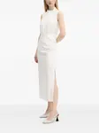 Платье миди с разрезом HUGO, белый - фото 2