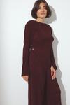 Блуза NA-KD SIDE SLIT , Burgundy/Bordeaux - фото 3