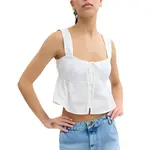 Футболка майка женская белая COACH - фото 5