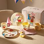 Modengzhufu Набор посуды для одного человека в подарок, девичий стиль, 4 предмета - фото 8