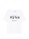 Футболка с логотипом MSGM Kids, белый - фото