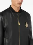 Кожаный бомбер Billionaire, черный - фото 4