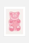 Плакаты с мармеладными мишками Postery, 50x70 см, розовый - фото