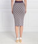 Юбка Elisabetta Franchi облегающая с узором, фиолетовый - фото 4