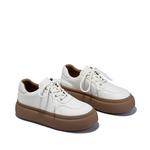 Низкие женские скейтерские кроссовки BELLALILY, экрю - фото 10