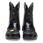 Кроссовки Crocs Classic Cowboy Boot 'Black' - фото 3