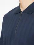 Поло из хлопка на молнии Samsoe Samsoe, синий - фото 5