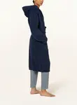 Женский халат с капюшоном Schiesser, синий - фото 4