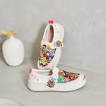 Туфли на платформе женские с низким верхом, белые Joy&Mario - фото 9