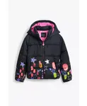 Детское стеганое пальто Star для девочек Desigual, черный - фото 3