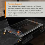 Tether Tools AeroTrac Workstation Legs (4-Pack) ATWL - фото 6