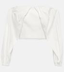 Укороченный топ Maticevski, белый - фото