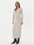 Вязаное платье slim fit 3M0964C Kontatto, экрю - фото