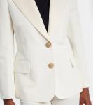Блейзер из хлопка и льна Valentino, Avorio - фото 5