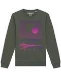 Свитер Watapparel Sweatshirt Sun and Moon Skyline, оливковый - фото