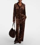 Бархатные прямые брюки Xu Zhi, Brown - фото 2
