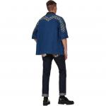 Рубашка мужская синяя Evisu, синий - фото 9