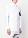 Рубашка с полосками 4-Bar Thom Browne, белый - фото 3
