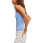 Чистый линий рейсербэк майка Free People, голубой - фото 4