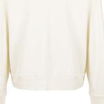 Свитшот с принтом логотипа JIL SANDER, экрю - фото 8