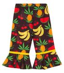 Расклешенные брюки Fruits из хлопка Mini Rodini, коричневый - фото 3