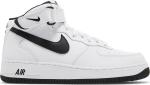 Кроссовки Air Force 1 Mid '07 'White Black', белый - фото
