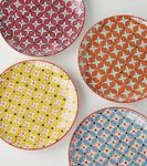 Набор хиппи из 4 керамических тарелок для ужина Polspotten, Multicolor - фото 2