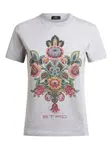 Футболка с принтом пейсли ETRO, серый - фото