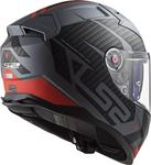 Шлем LS2 Full Face Citation II, Splitter Matte Titanium Red - фото 2