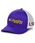 Эластичная кепка LSU Tigers PFG Columbia - фото