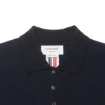 Классическая поло THOM BROWNE, темно-синий - фото 8