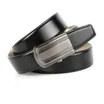 Кожаный ремень Anthoni Crown, деловой ремень, черный - фото