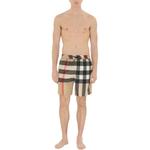 Шорты для плавания Checked Burberry, бежевый - фото 3