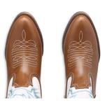 Ковбойские ботинки Wyatt от Coconuts, tan/white - фото 4