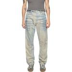 Прямые джинсы с потертостями Acne Studios, голубой - фото 4