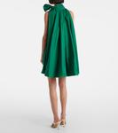 Мини-платье Beber из тафты с воротником-халтером Max Mara, Smeraldo - фото 3