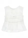 Блузка с оборками Monnalisa, белый - фото 2