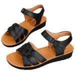 Воин Однопряжечные Сандалии Унисекс Черный, Бежевый - фото 4