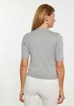 Блуза usha Button-down blouse, Grau Melange/Mottled Grey - фото 3