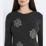 Свитер обычного кроя с добавлением шерсти Liu Jo, черный - фото 4