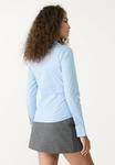 Блуза Stradivarius Button-down blouse, Blue - фото 3