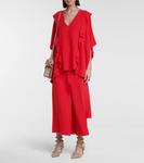 Блузка из шёлкового крепа Valentino, Rosso - фото 2