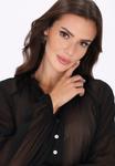 Блуза faina Button-down blouse, Black - фото 4
