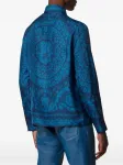 Рубашка с принтом Barocco Versace, синий - фото 4