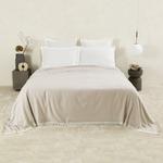 Покрывало Frette Bliss из кашемира с бахромой 285x260, бежевый - фото 4