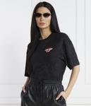 Футболка женская Hugo хлопковая свободная, черный - фото 3