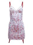 Платье мини Rose Jacquard Bebe Fleur Du Mal, синий - фото