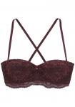 Бюстгальтер-балконет s.Oliver, бордовый - фото